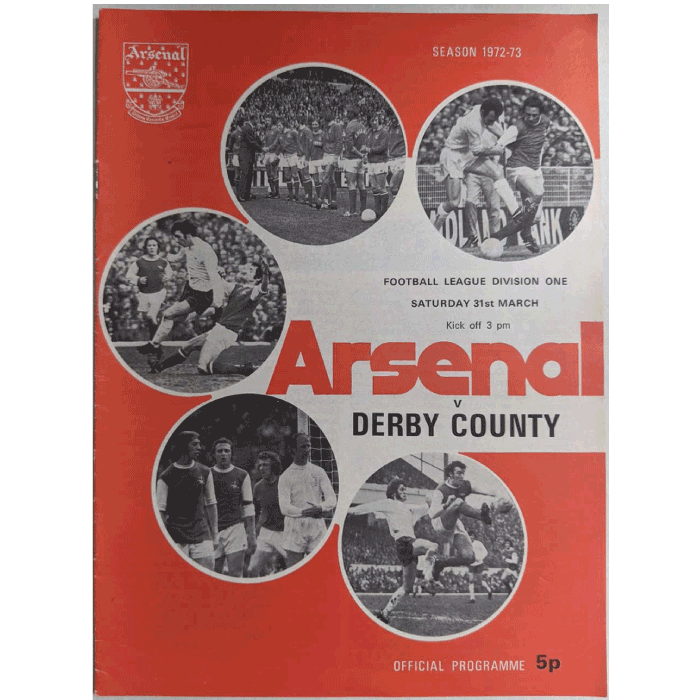 arsenal v derby county 1973