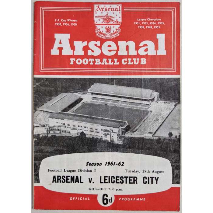 arsenal v leicester city 1961