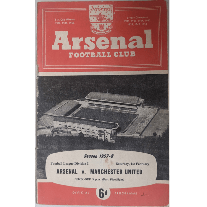 arsenal v man united 1957