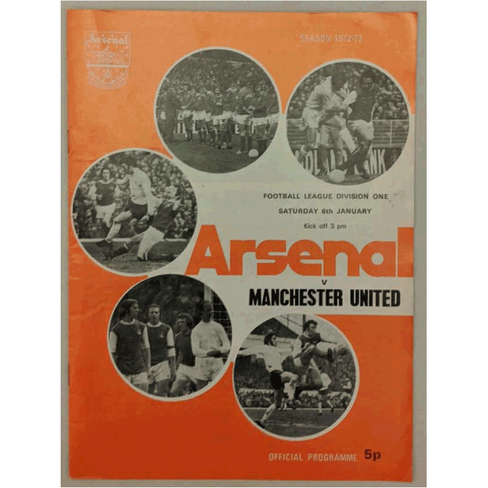 arsenal v man united 1973