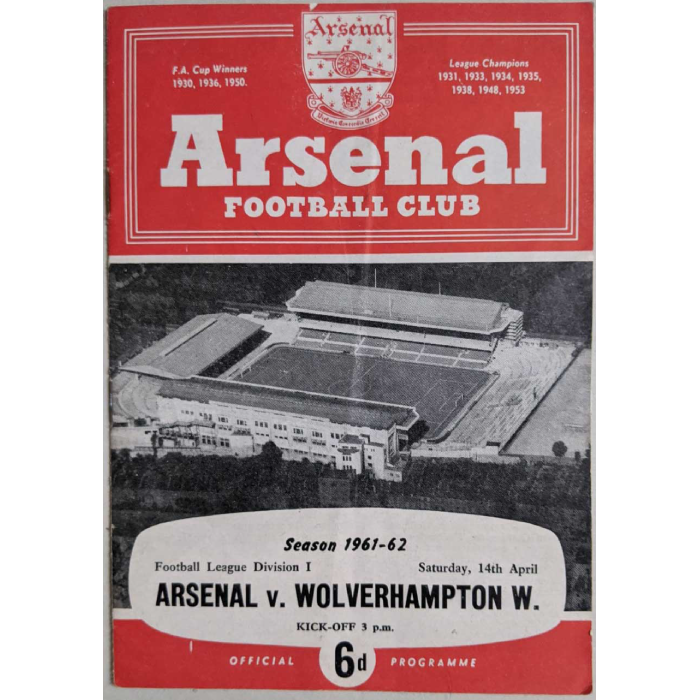 arsenal v burnley 1961