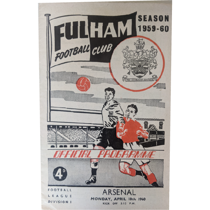 fulham v srsenal 1960