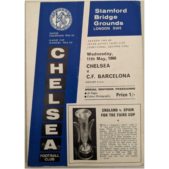 chelsea V barcelona 1966