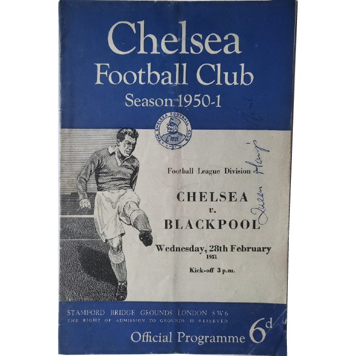 chelsea V blackpool 1951