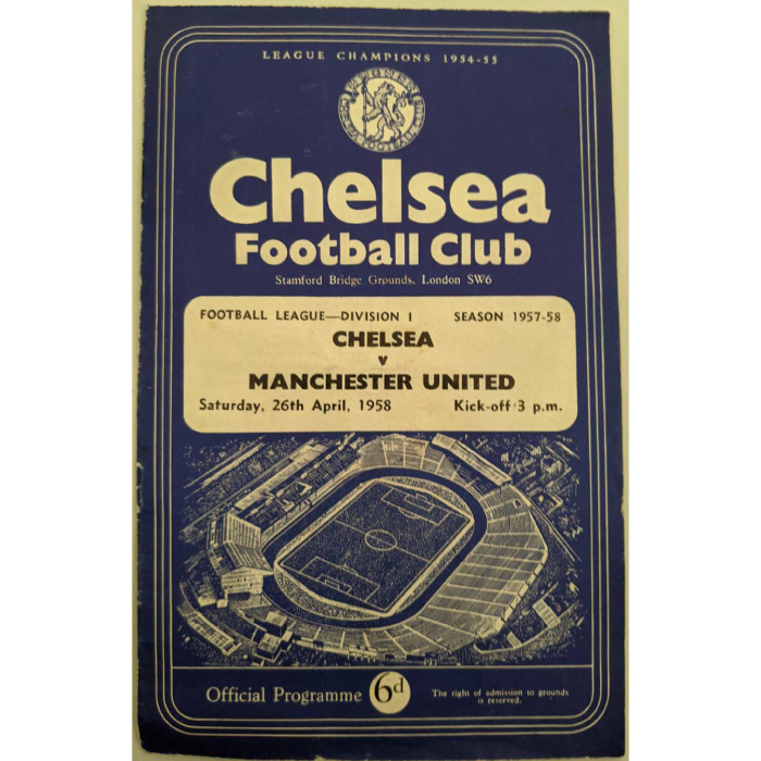 chelsea V man utd 1958