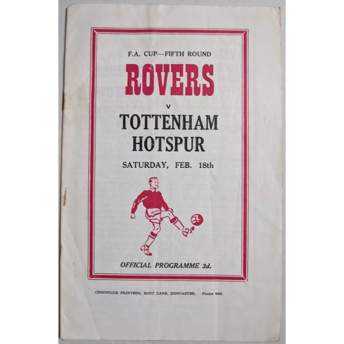 rovers v spurs 1956