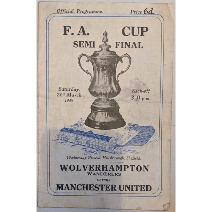 utd v wolves semi-final 1949