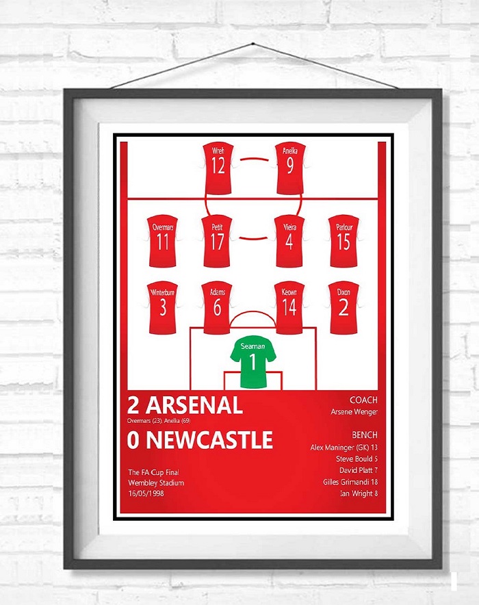 Arsenal V Newcastle FA Cup Print