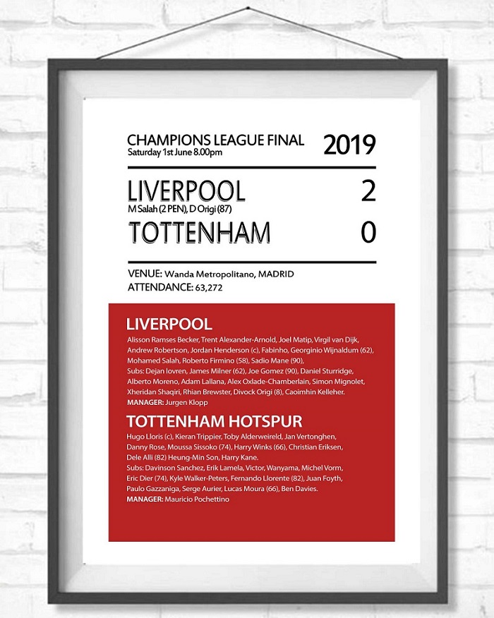 Liverpool v Tottenham Print