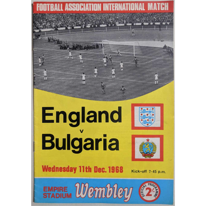 Engalnd v Bulgaria 1968