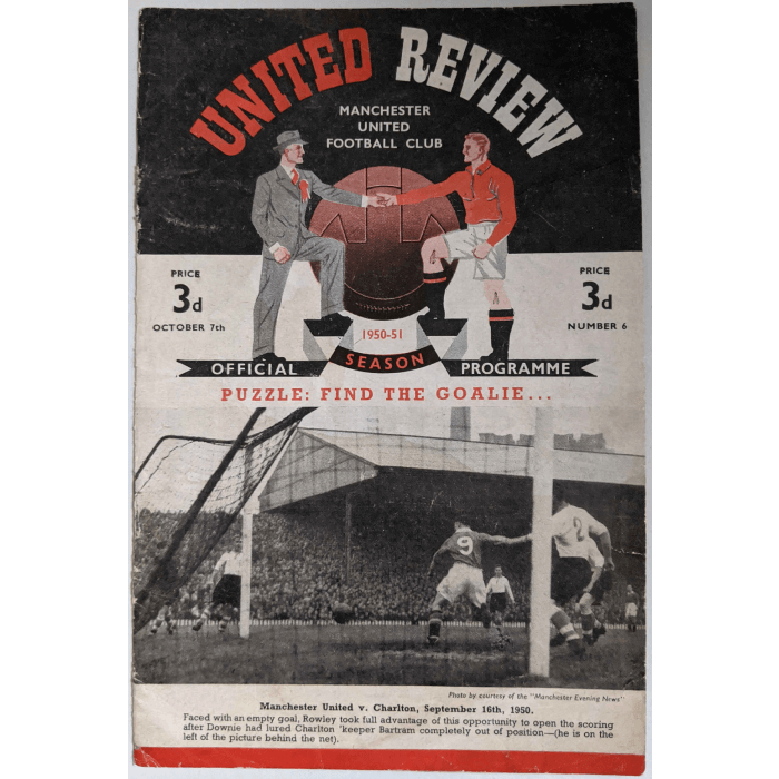 man untd v charlton 1950