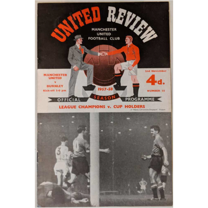 Man utd v burnley 1957