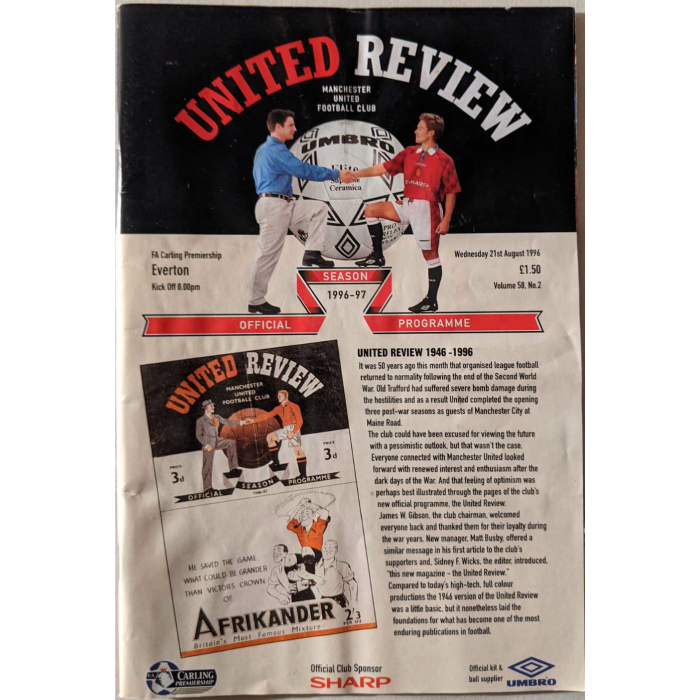 Man United v Everton 1996