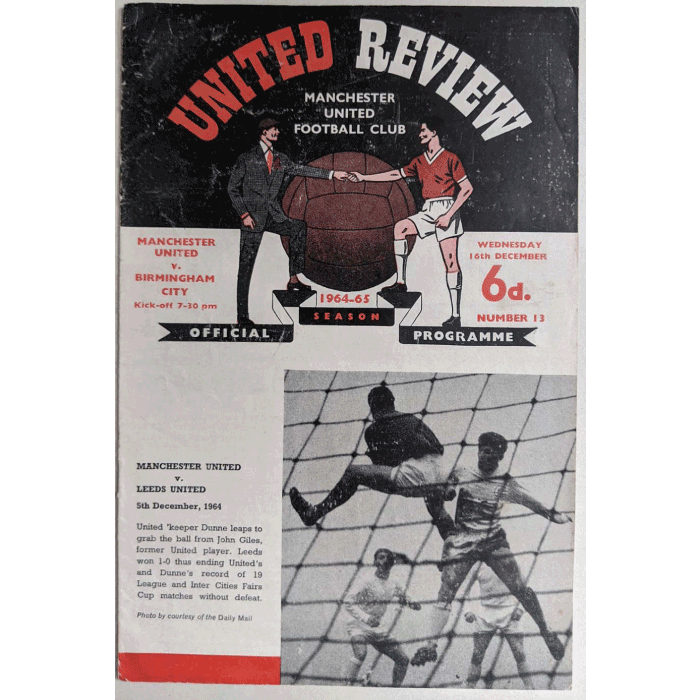 Man Utd v Birmingham City 1964