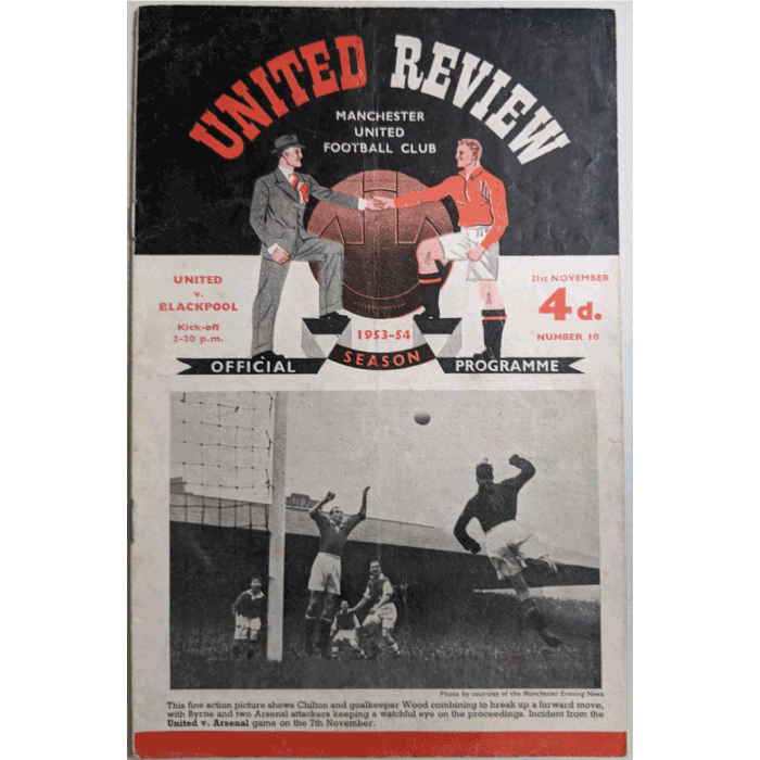 Man Utd v Blackpool 1953