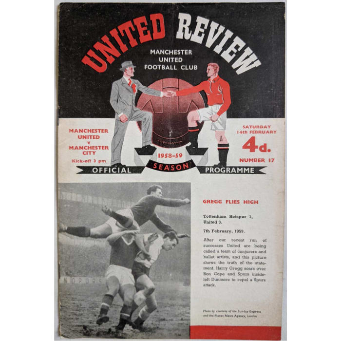 Man Utd v Man City 1958
