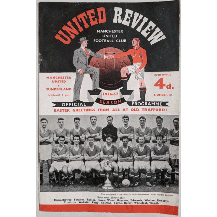 Man Utd v Sunderland 1957