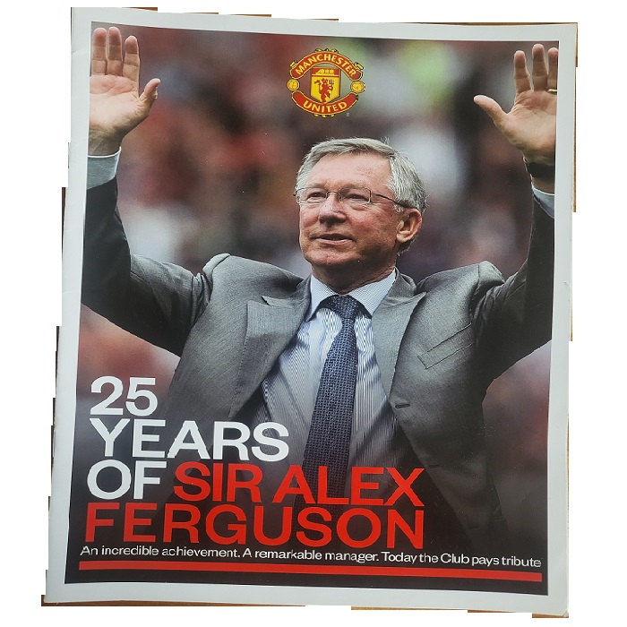 Ferguson anniversary football programme