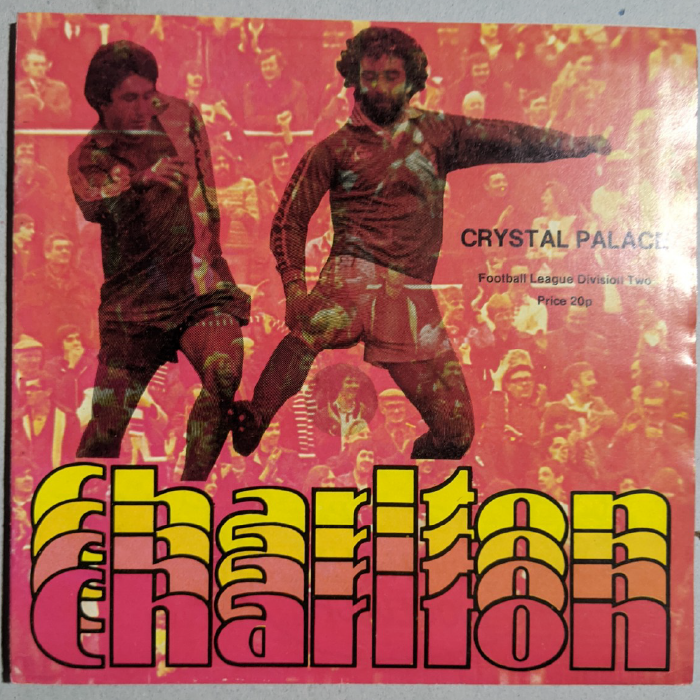 Charlton V Crystal Palace 1979 football programme