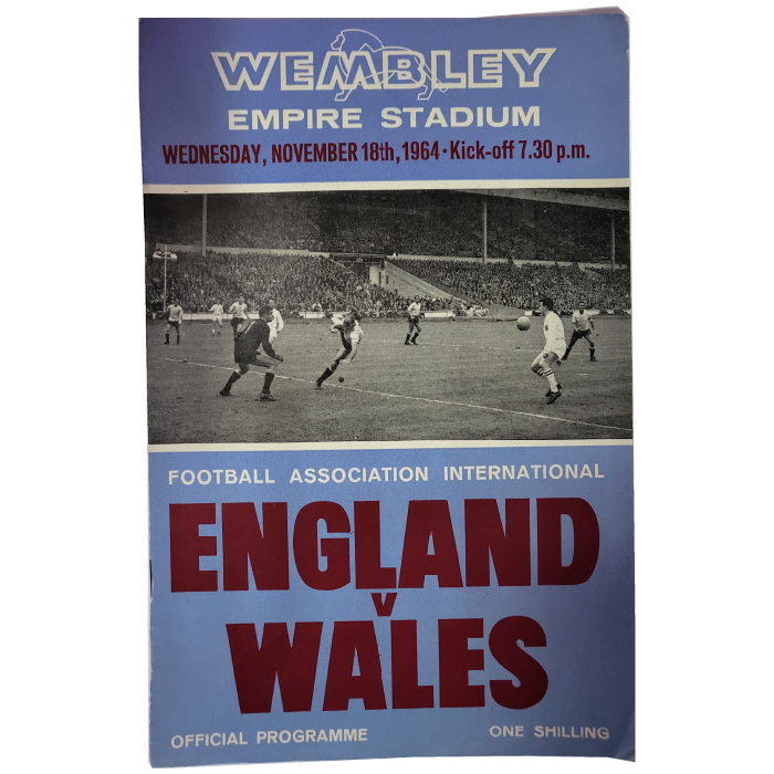 England V Wales 1964 football programme