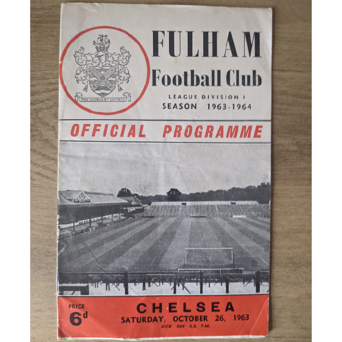 Fulham V Chelsea 1963 programme
