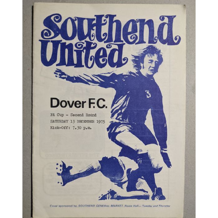 Southend V Dover FC 1975 football programme