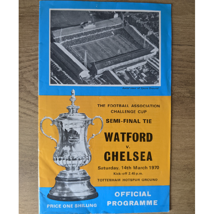 Watford V Chelsea 1970 football programme