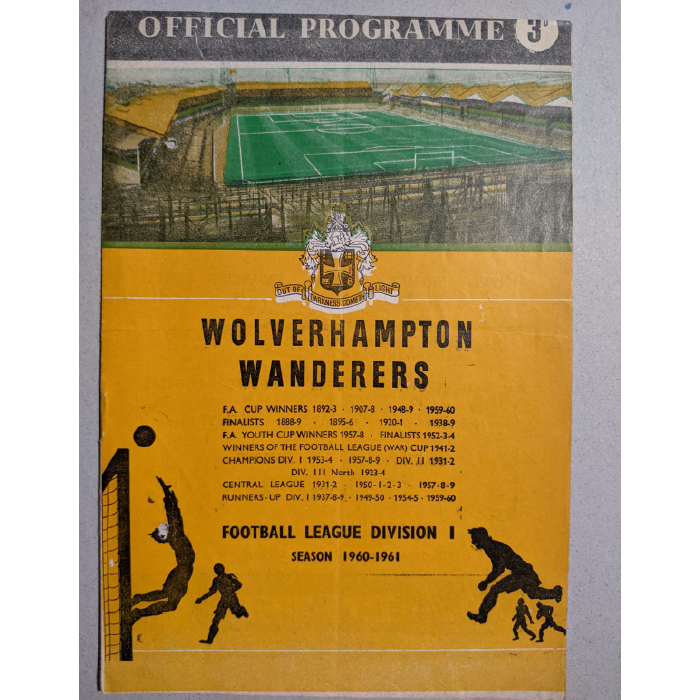 Wolves V Blackburn 1960 football programme